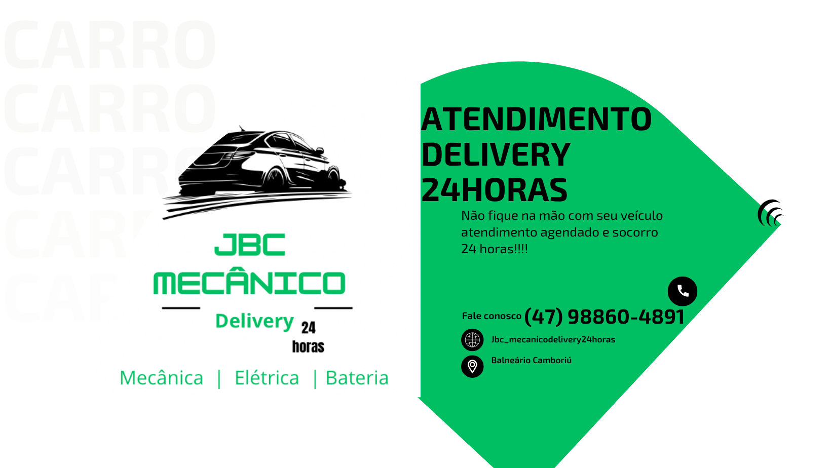 JBC Mecânico Delivery 24 horas - Mecânica, Elétrica e Bateria